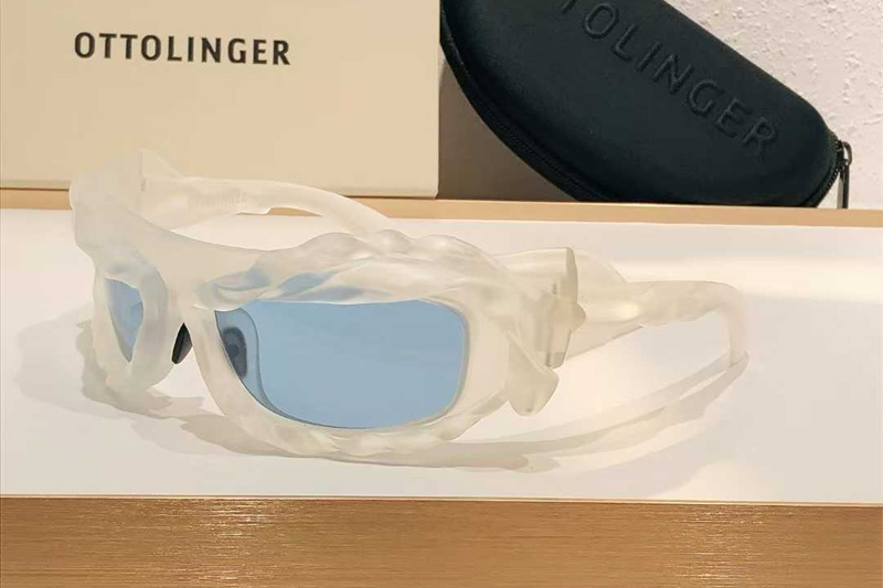 2701122 Sunglasses Matte Transparent Blue