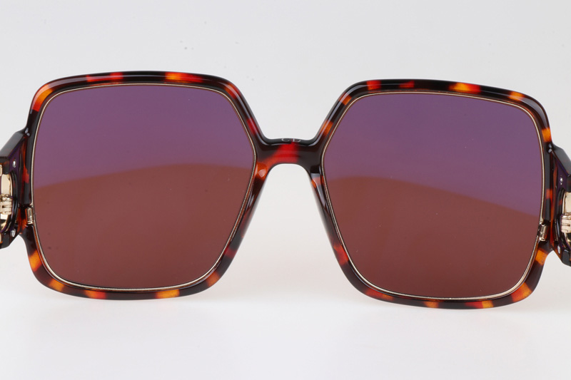 30Montaigne 2 Sunglasses Tortoise Gold Red