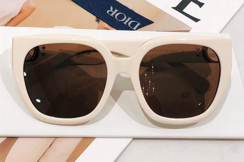 30Montaigne S10F Sunglasses Cream Brown