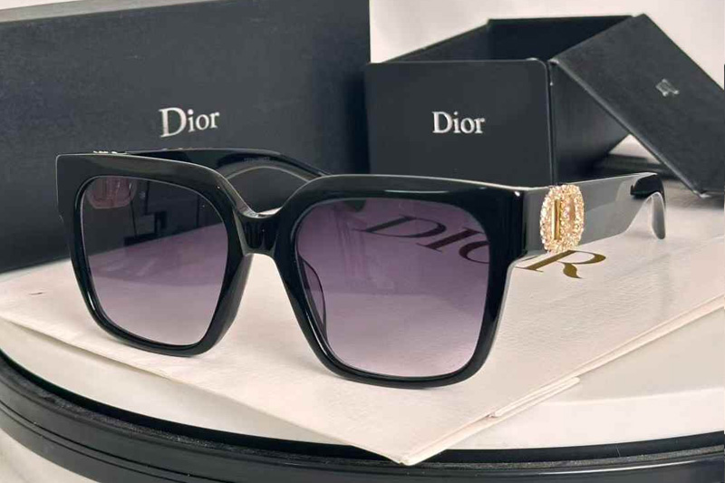 30Montaigne S11F Sunglasses Black Gradient Blue