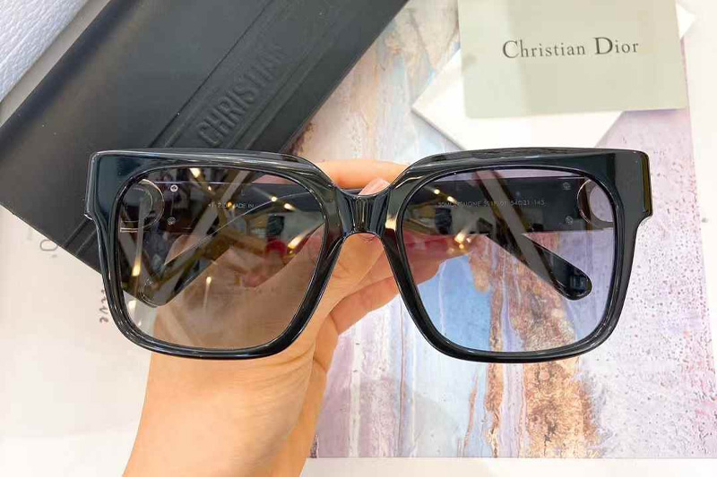 30Montaigne S11F Sunglasses Black Gradient Blue