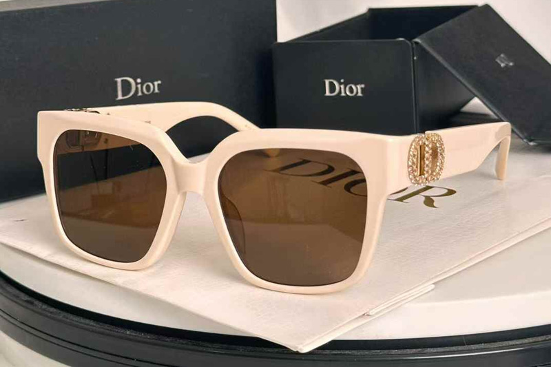 30Montaigne S11F Sunglasses Cream Brown