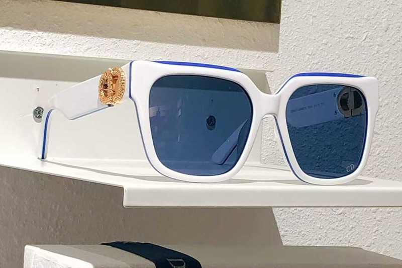 30Montaigne S11I Sunglasses White Blue