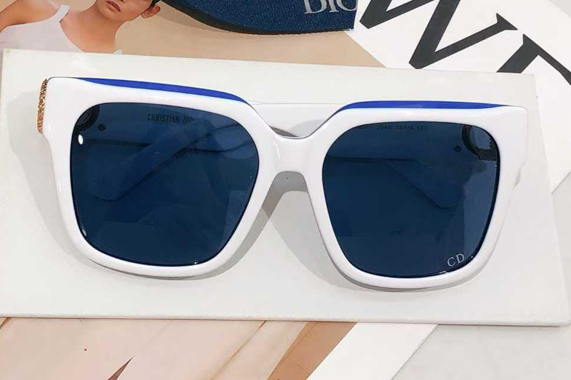 30Montaigne S11I Sunglasses White Blue