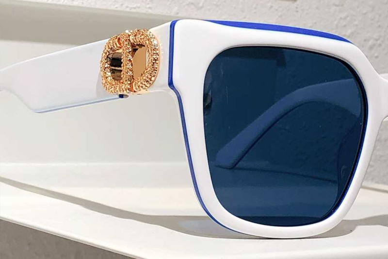 30Montaigne S11I Sunglasses White Blue