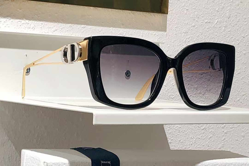 30Montaigne S13F Sunglasses Black Gradient Gray