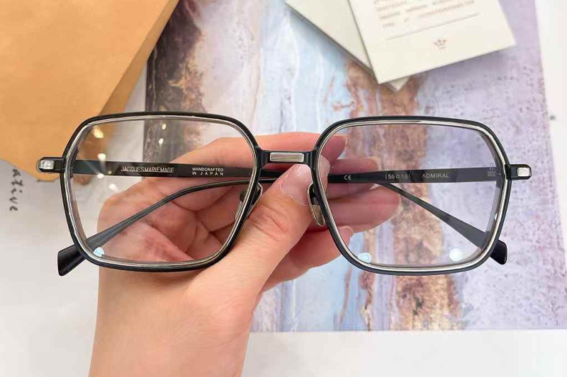 Admiral Sunglasses Black Clear