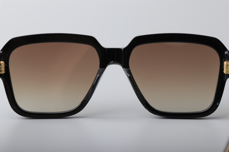 Alfred Sunglasses Black Gradient Brown