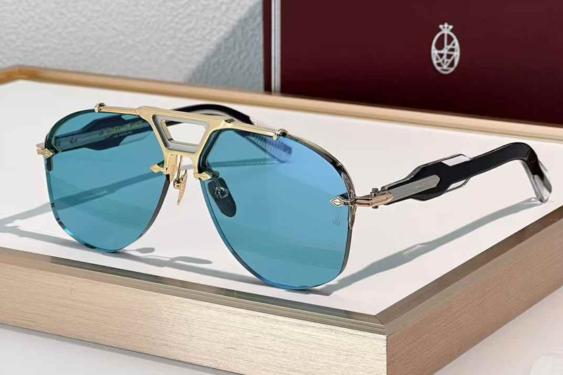 Alta Sunglasses Gold Light Blue