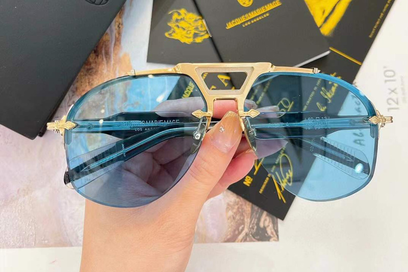 Alta Sunglasses Gold Light Blue