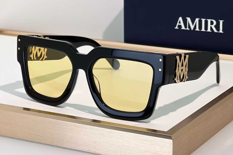 Amacsn1001 Sunglasses Black Yellow