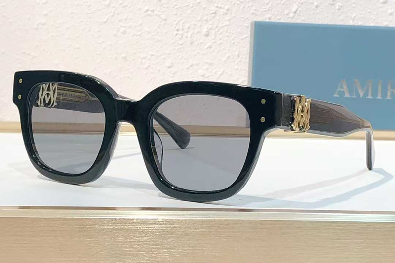 Amacsn1004 Sunglasses Black Gold Gray
