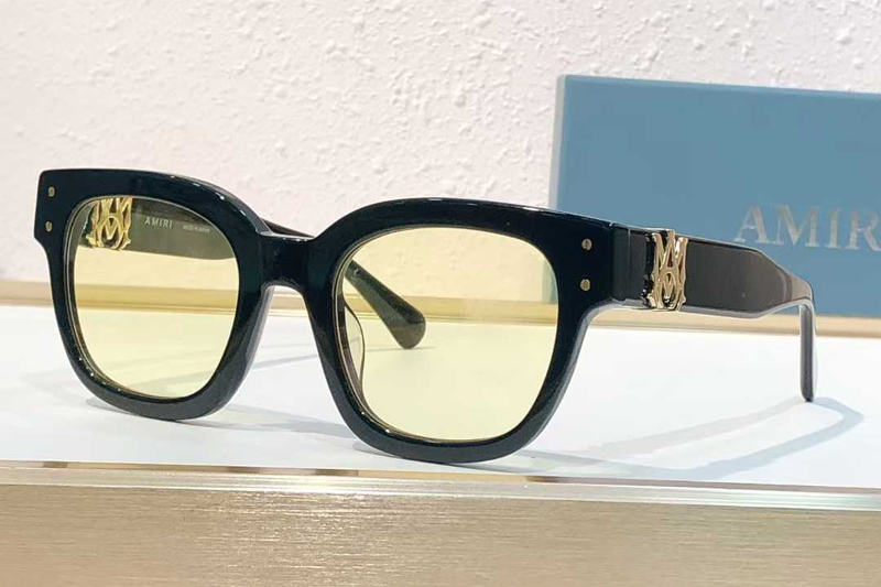 Amacsn1004 Sunglasses Black Gold Yellow