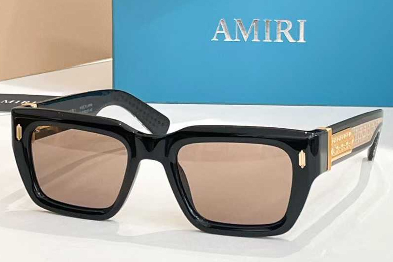 Amacsn1009 Sunglasses Black Brown