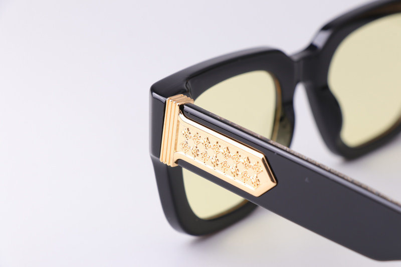 Amacsn1010 Sunglasses Black Yellow