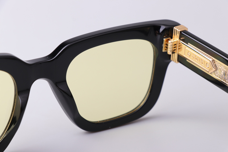 Amacsn1010 Sunglasses Black Yellow