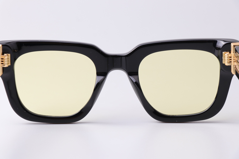 Amacsn1010 Sunglasses Black Yellow