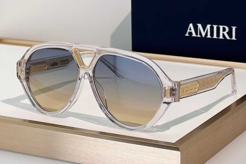 Amacsn1011 Sunglasses Transparent Gradient Gray