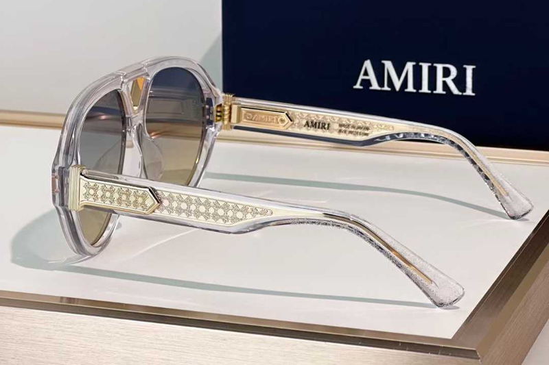 Amacsn1011 Sunglasses Transparent Gradient Gray