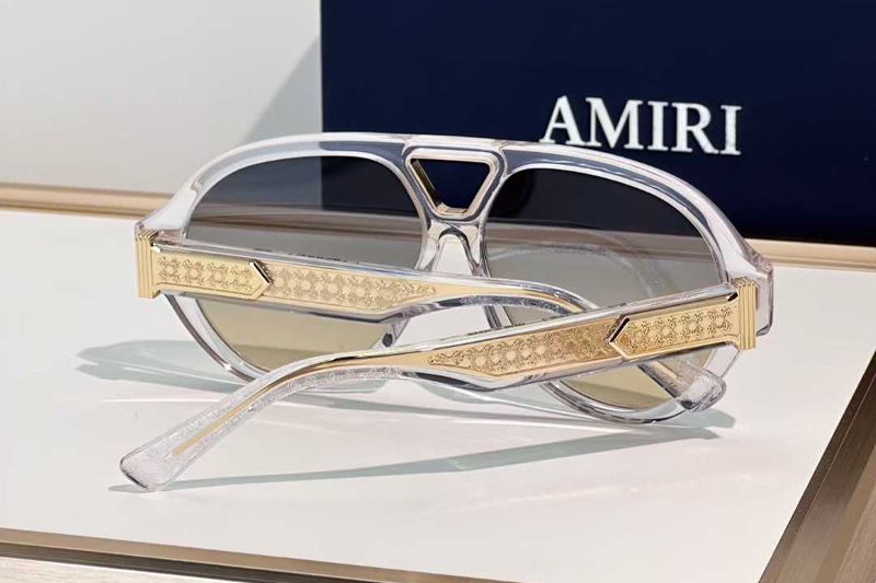 Amacsn1011 Sunglasses Transparent Gradient Gray