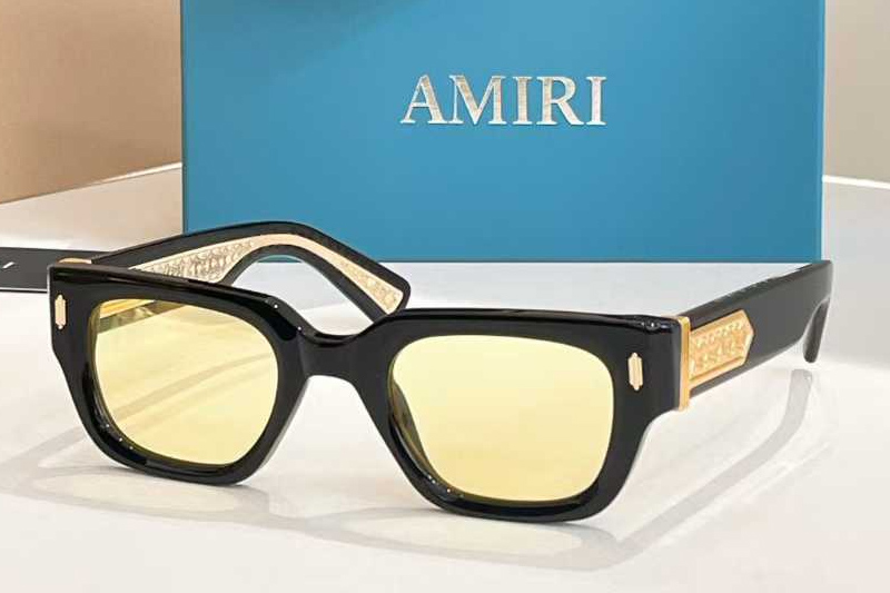 Amacsn1012 Sunglasses Black Yellow