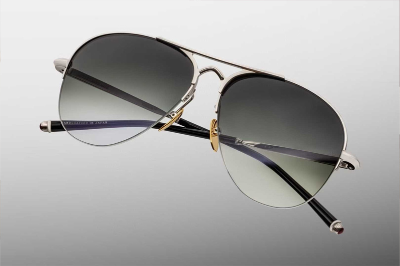 Amelia Sunglasses Silver Gradient Gray