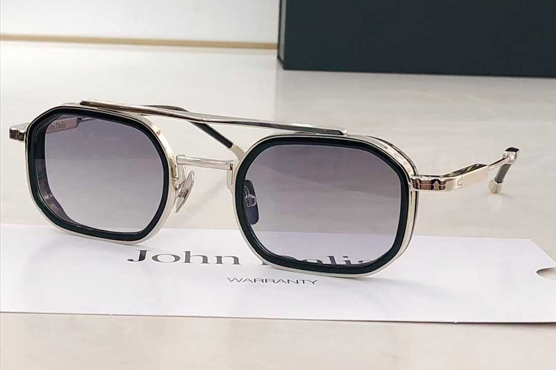 Anthony Sunglasses Black Silver Gradient Gray