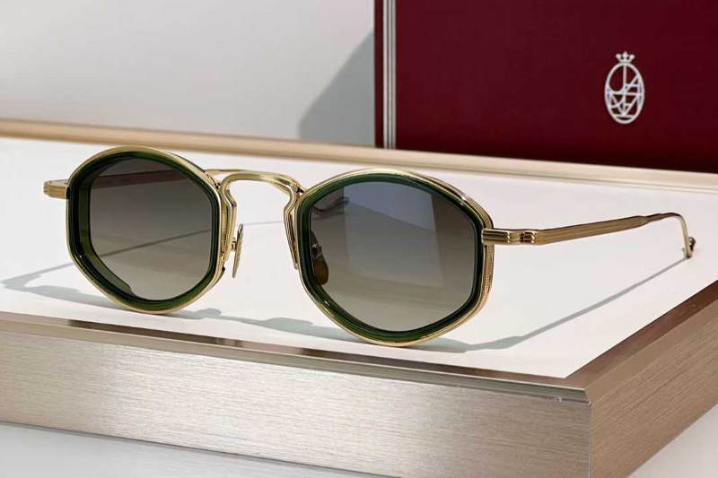 Aragon Sunglasses Green Gold Gradient Green