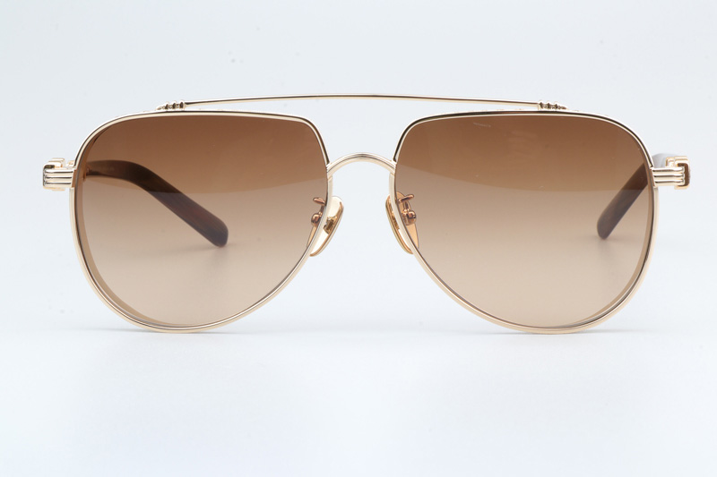 Armadildoe Sunglasses Gold Gradient Brown
