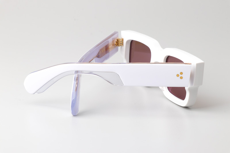 Ascari Sunglasses White Brown