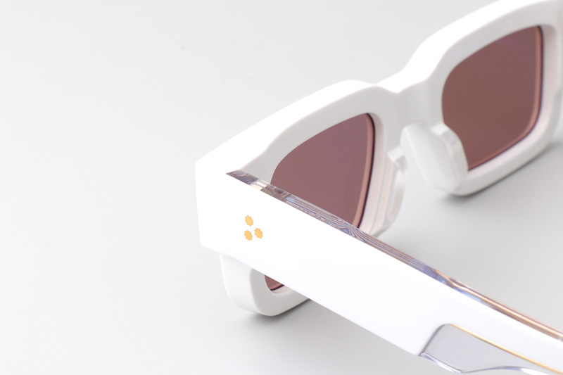 Ascari Sunglasses White Brown