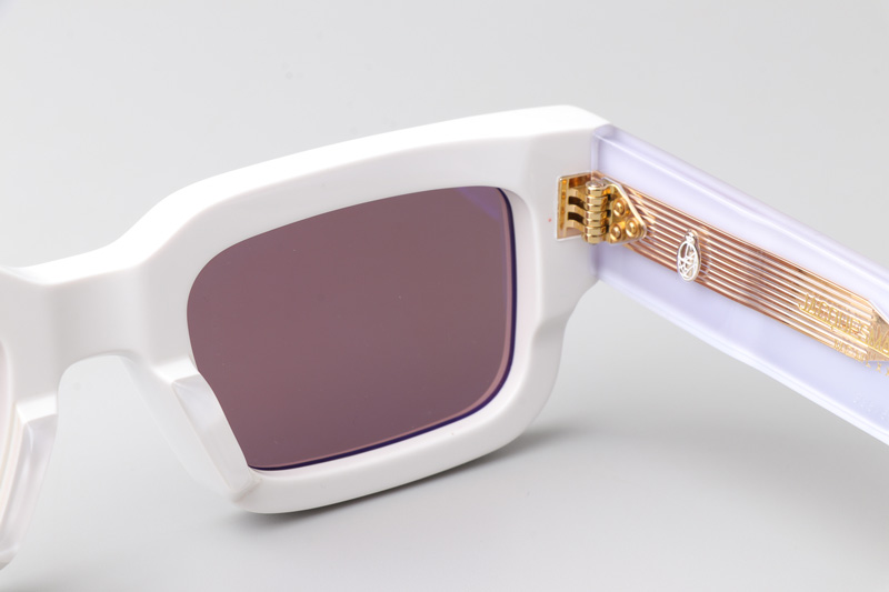 Ascari Sunglasses White Brown