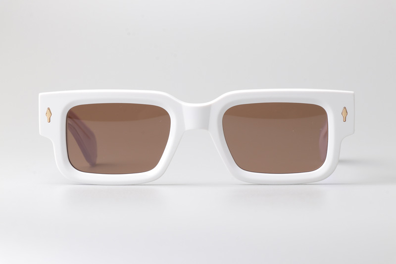 Ascari Sunglasses White Brown