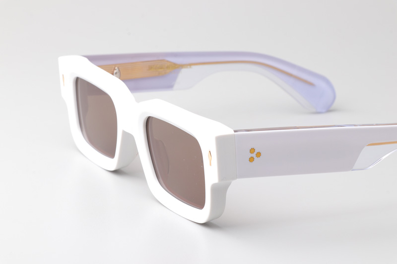 Ascari Sunglasses White Brown