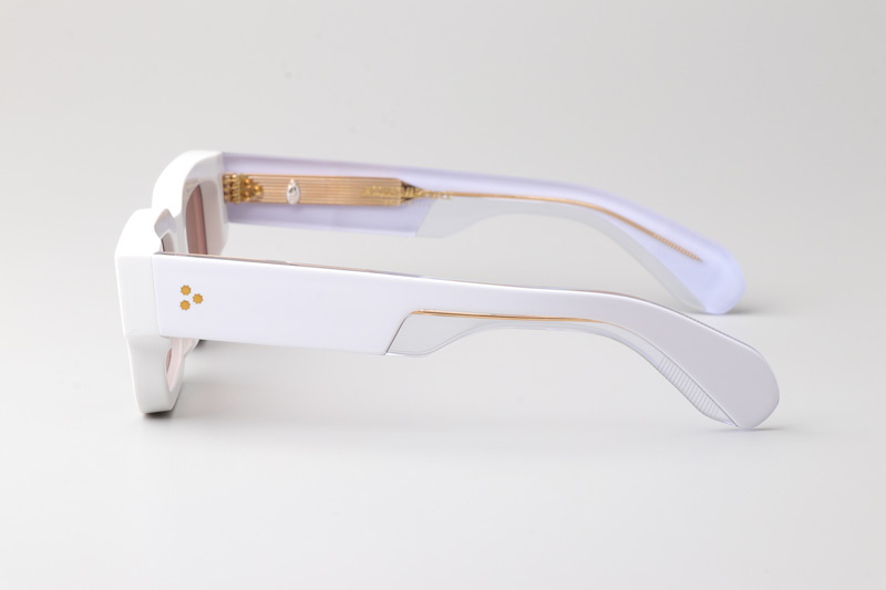 Ascari Sunglasses White Brown