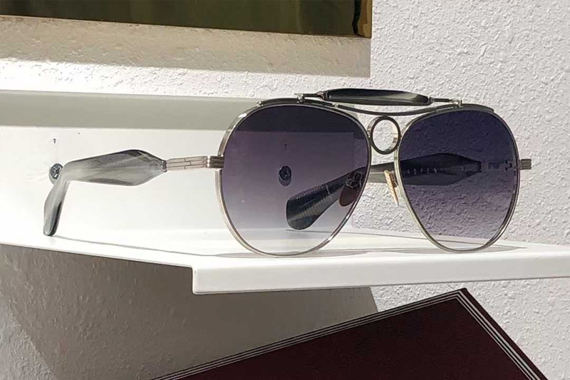 Aspen Sunglasses Silver Gradient Gray