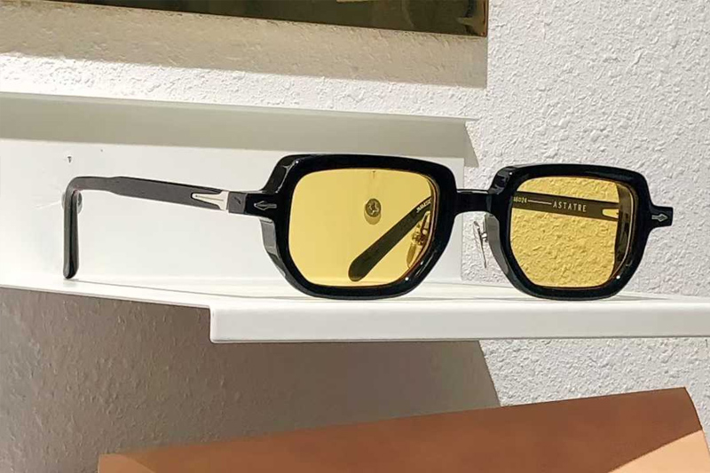 Astaire Sunglasses Black Yellow
