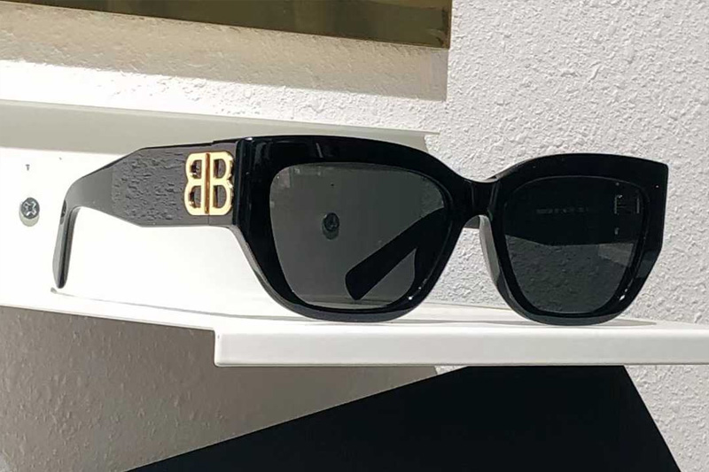BB0361SK Sunglasses Black Gold Gray