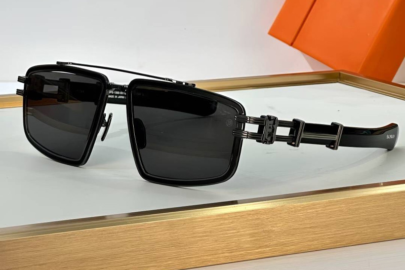 BPS-139A Sunglasses Black Gray