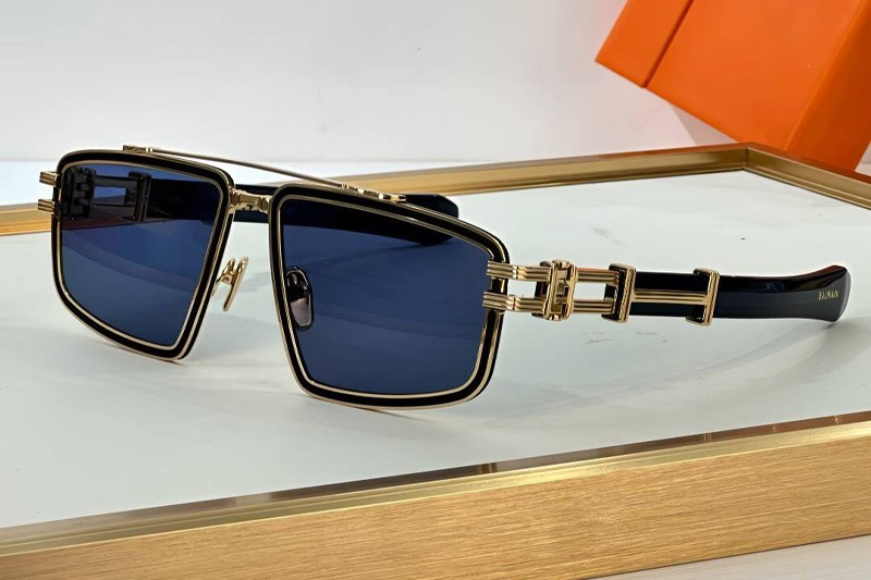 BPS-139A Sunglasses Gold Blue