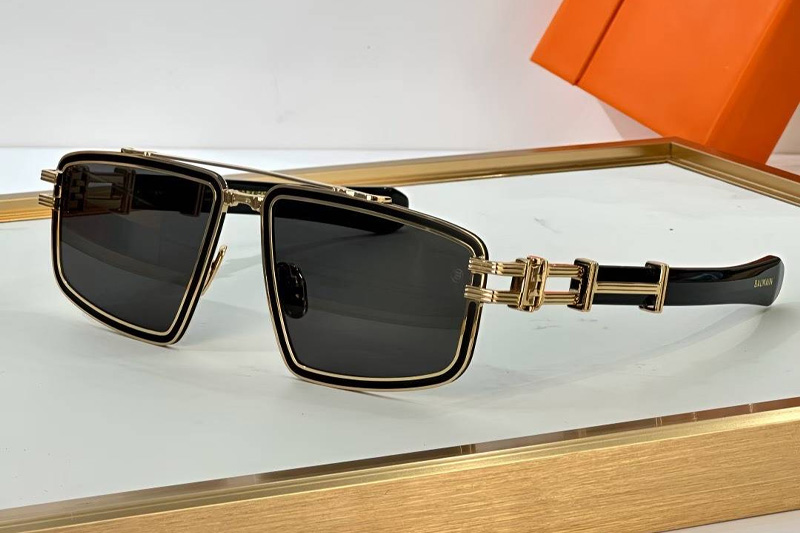 BPS-139A Sunglasses Gold Gray