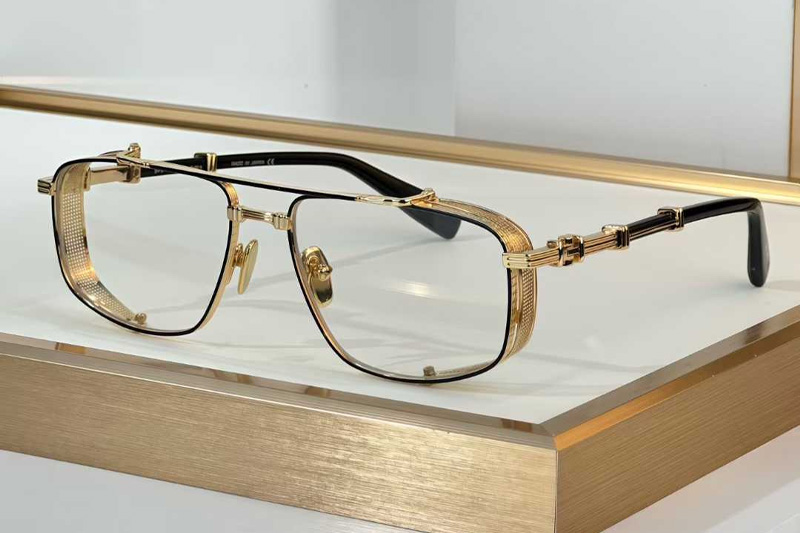 BPS-142D Eyeglasses Gold Black