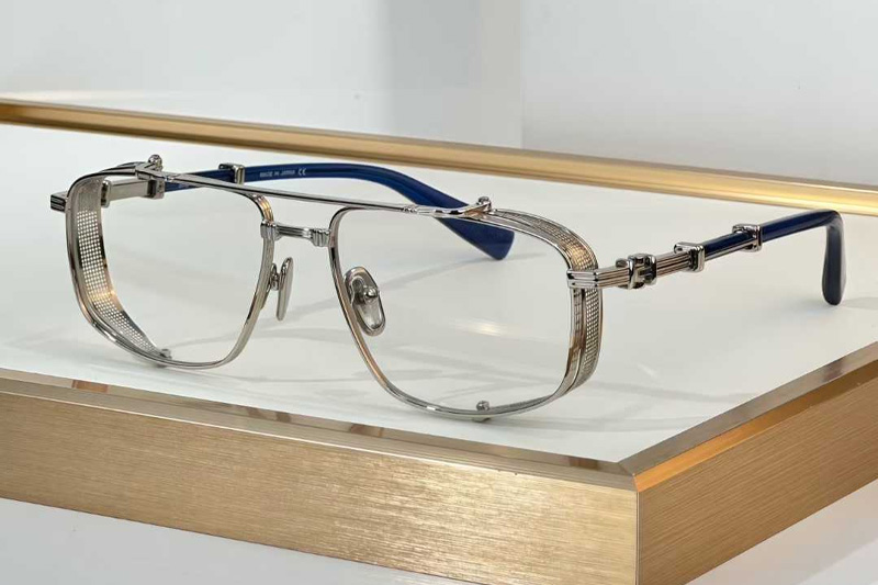BPS-142D Eyeglasses Silver Blue
