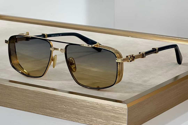 BPS-142D Sunglasses Gold Gradient Brown