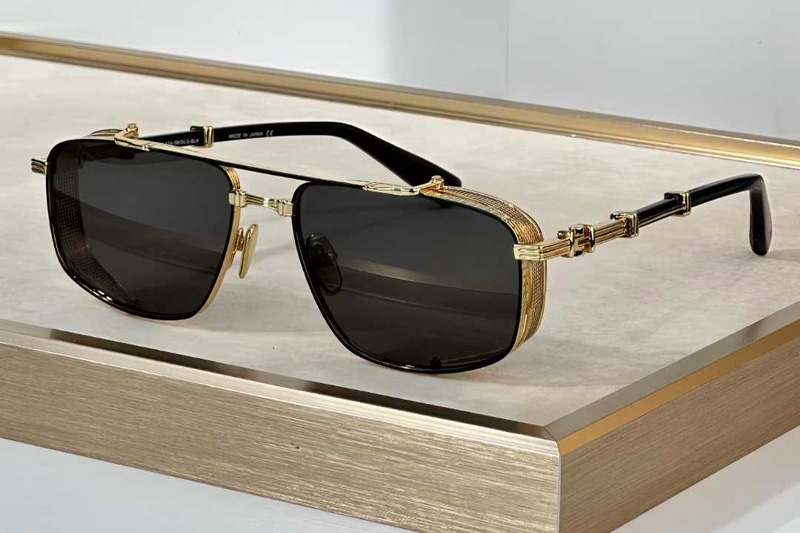 BPS-142D Sunglasses Gold Gray