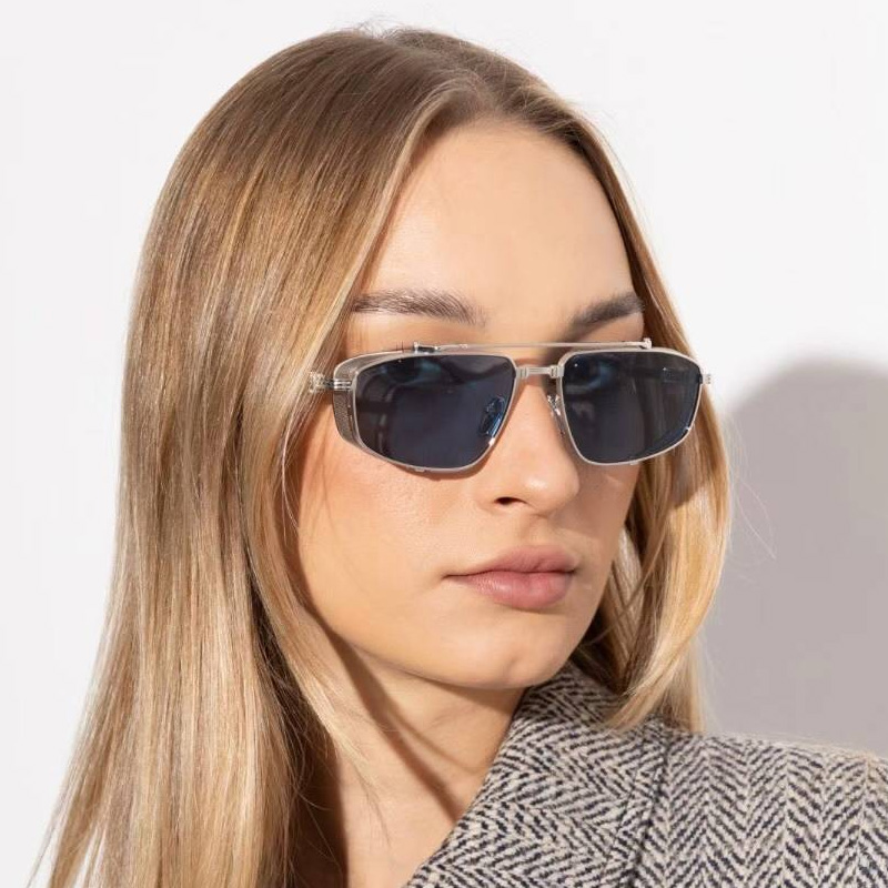 BPS-142D Sunglasses Silver Blue