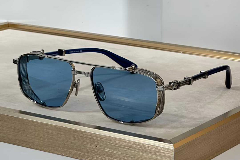 BPS-142D Sunglasses Silver Blue