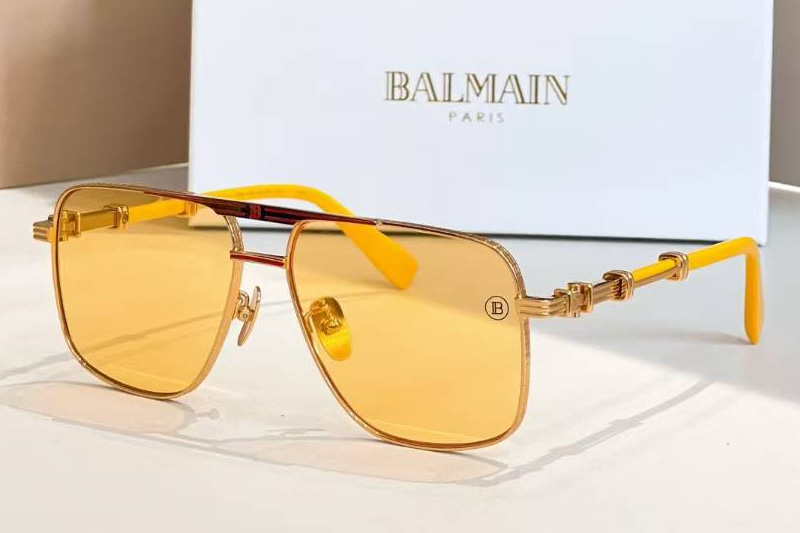 BPS-145A Sunglasses Gold Yellow