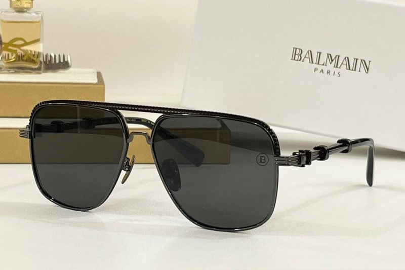 BPS-149A Sunglasses Black Gray