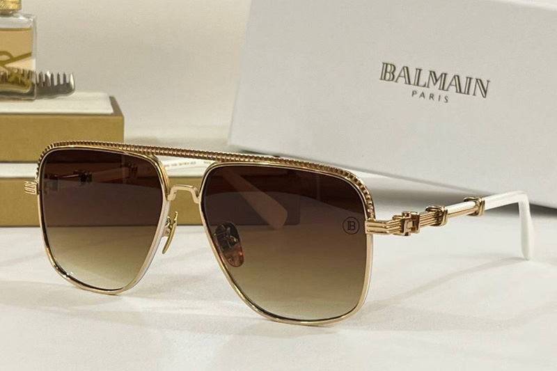 BPS-149A Sunglasses Gold Gradient Brown